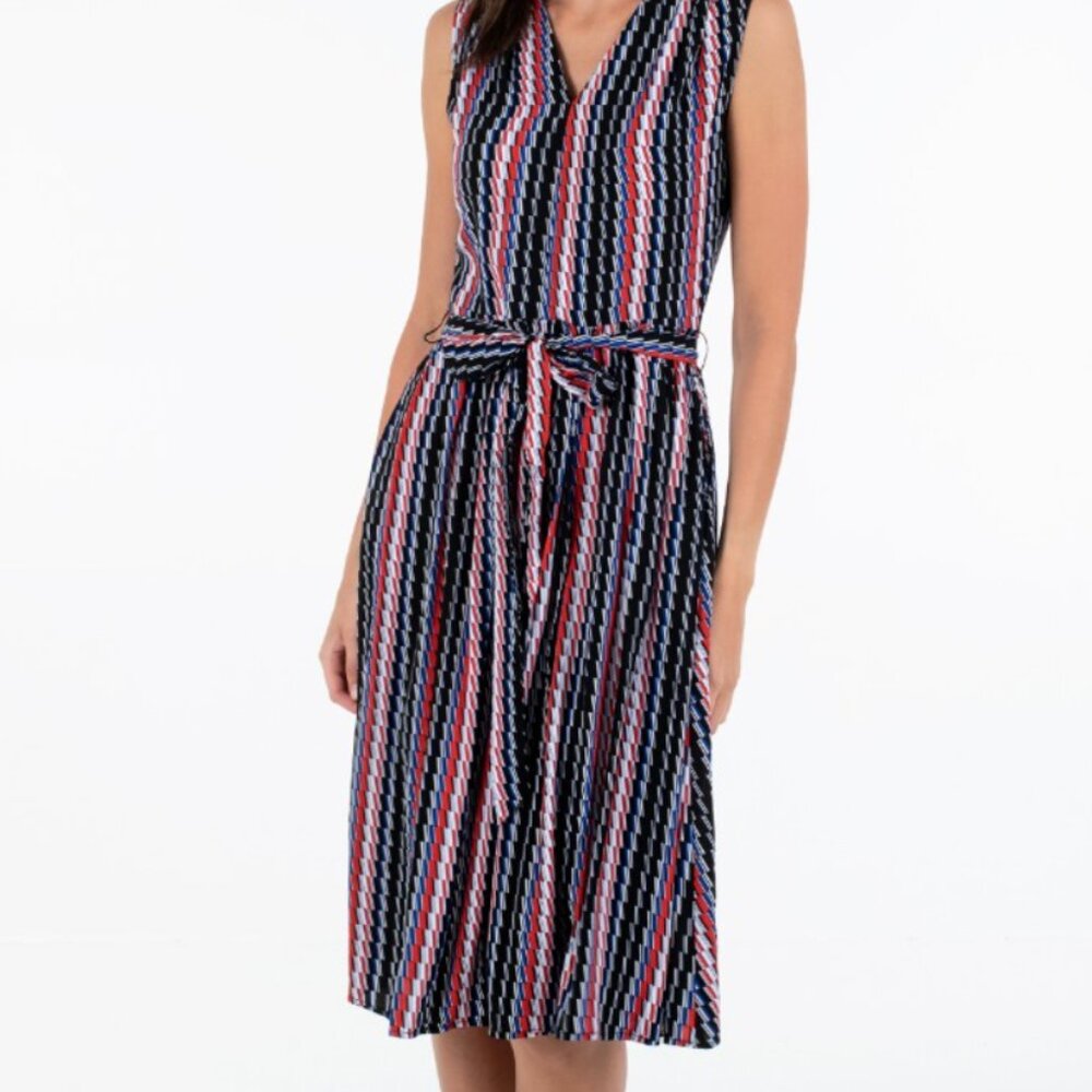 Molly Bracken - Vertical Stripe Pattern Dress